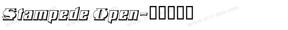 Stampede Open字体转换